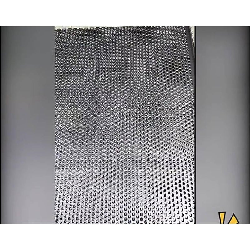 Bilaida 2Pcs Stainless Steel Perforated Sheet (SUS304), 0.04"/19 Gauge Thickness, 16" Width, 12.6" Length, 0.28'' Aperture, 0.47'' Hole Pitch - Image 4
